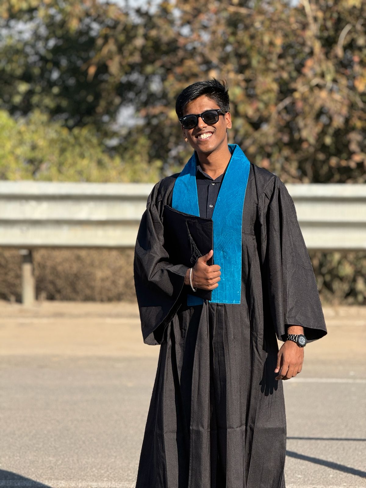 Graduating from Symbiosis Centre for Management Studies, Pune